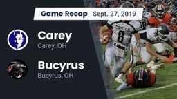 Recap: Carey  vs. Bucyrus  2019