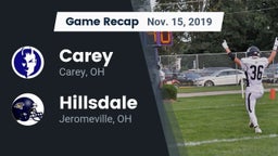 Recap: Carey  vs. Hillsdale  2019