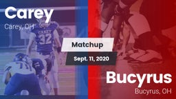 Matchup: Carey vs. Bucyrus  2020