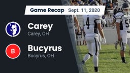 Recap: Carey  vs. Bucyrus  2020
