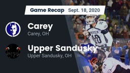 Recap: Carey  vs. Upper Sandusky  2020