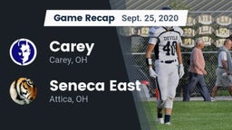 Recap: Carey  vs. Seneca East  2020