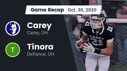 Recap: Carey  vs. Tinora  2020
