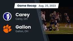 Recap: Carey  vs. Galion  2023