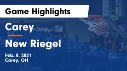 Carey  vs New Riegel  Game Highlights - Feb. 8, 2021
