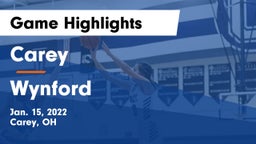 Carey  vs Wynford  Game Highlights - Jan. 15, 2022