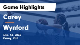 Carey  vs Wynford  Game Highlights - Jan. 14, 2023