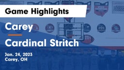 Carey  vs Cardinal Stritch  Game Highlights - Jan. 24, 2023