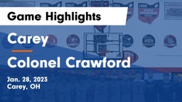 Carey  vs Colonel Crawford  Game Highlights - Jan. 28, 2023