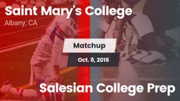 Matchup: Saint Mary's vs. Salesian College Prep 2016