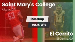 Matchup: Saint Mary's vs. El Cerrito  2016