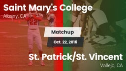 Matchup: Saint Mary's vs. St. Patrick/St. Vincent  2016