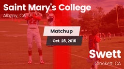 Matchup: Saint Mary's vs. Swett  2016