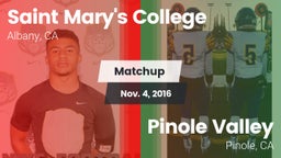 Matchup: Saint Mary's vs. Pinole Valley  2016