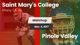 Matchup: Saint Mary's vs. Pinole Valley  2017