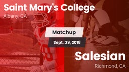 Matchup: Saint Mary's vs. Salesian  2018