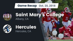 Recap: Saint Mary's College  vs. Hercules  2018