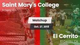 Matchup: Saint Mary's vs. El Cerrito  2018