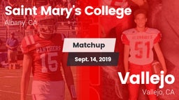 Matchup: Saint Mary's vs. Vallejo  2019