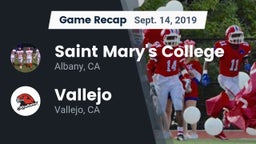 Recap: Saint Mary's College  vs. Vallejo  2019