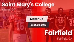 Matchup: Saint Mary's vs. Fairfield  2019
