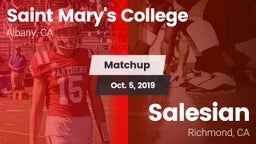 Matchup: Saint Mary's vs. Salesian  2019