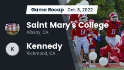Recap: Saint Mary's College  vs. Kennedy  2022