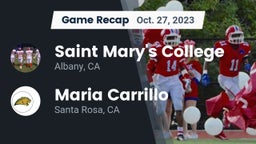 Recap: Saint Mary's College  vs. Maria Carrillo  2023