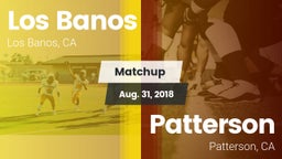 Matchup: Los Banos High vs. Patterson  2018