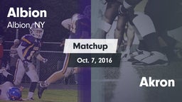 Matchup: Albion vs. Akron 2016