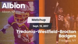 Matchup: Albion vs. Fredonia-Westfield-Brocton Badgers 2017