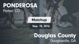 Matchup: Ponderosa High vs. Douglas County  2016