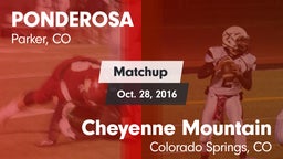 Matchup: Ponderosa High vs. Cheyenne Mountain  2016