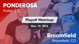 Matchup: Ponderosa High vs. Broomfield  2016