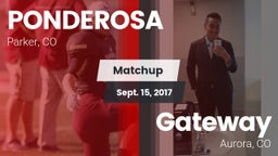 Matchup: Ponderosa High vs. Gateway  2017