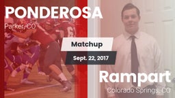 Matchup: Ponderosa High vs. Rampart  2017
