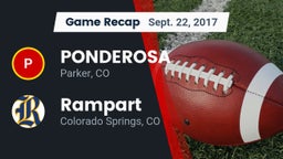 Recap: PONDEROSA  vs. Rampart  2017