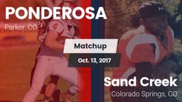 Matchup: Ponderosa High vs. Sand Creek  2017