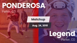 Matchup: Ponderosa High vs. Legend  2018