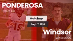 Matchup: Ponderosa High vs. Windsor  2018