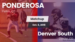 Matchup: Ponderosa High vs. Denver South  2018
