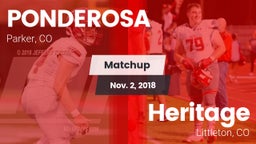 Matchup: Ponderosa High vs. Heritage  2018