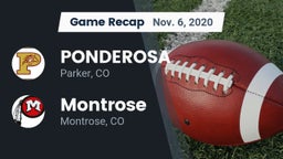 Recap: PONDEROSA  vs. Montrose  2020