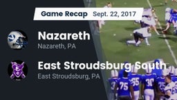 Recap: Nazareth  vs. East Stroudsburg South  2017