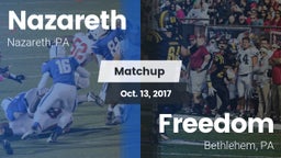 Matchup: Nazareth  vs. Freedom  2017