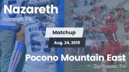 Matchup: Nazareth  vs. Pocono Mountain East  2018