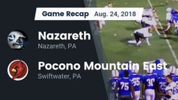 Recap: Nazareth  vs. Pocono Mountain East  2018
