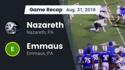 Recap: Nazareth  vs. Emmaus  2018