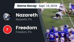 Recap: Nazareth  vs. Freedom  2018