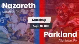 Matchup: Nazareth  vs. Parkland  2018